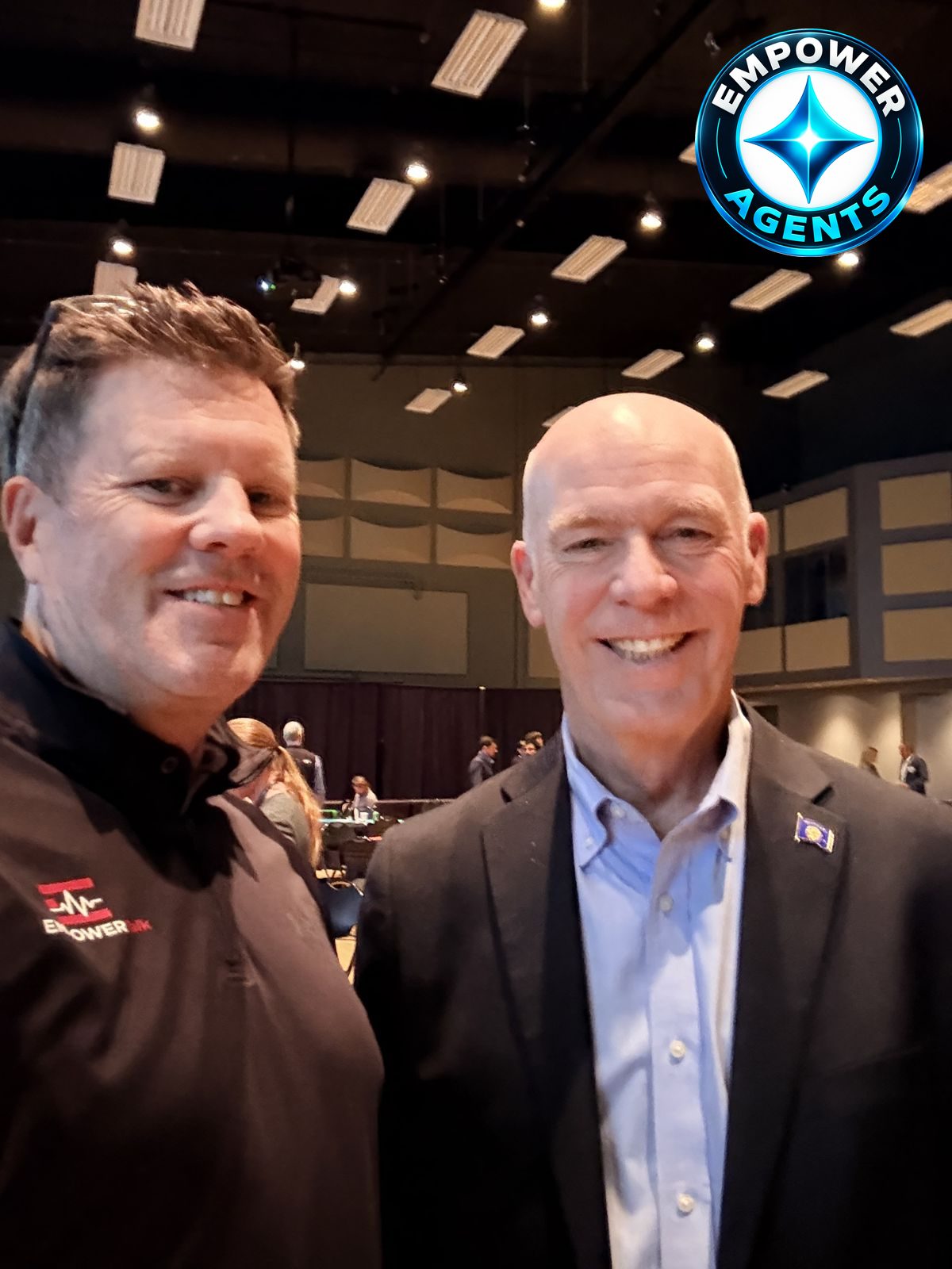 Brian Cook with Governor Gianforte at the Big Sky Bright Future Economic Summit, October 2026