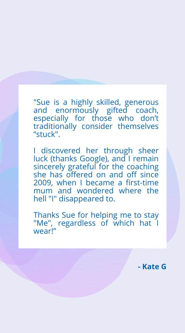 Mindset coaching testimonial - breaking limiting beliefs