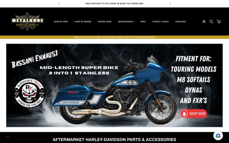 MetalCore Harley Supply online store