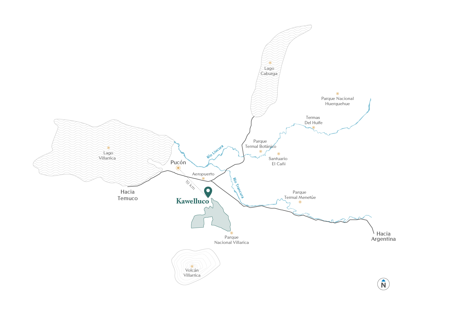 Ubicación Kawelluco — La Araucanía