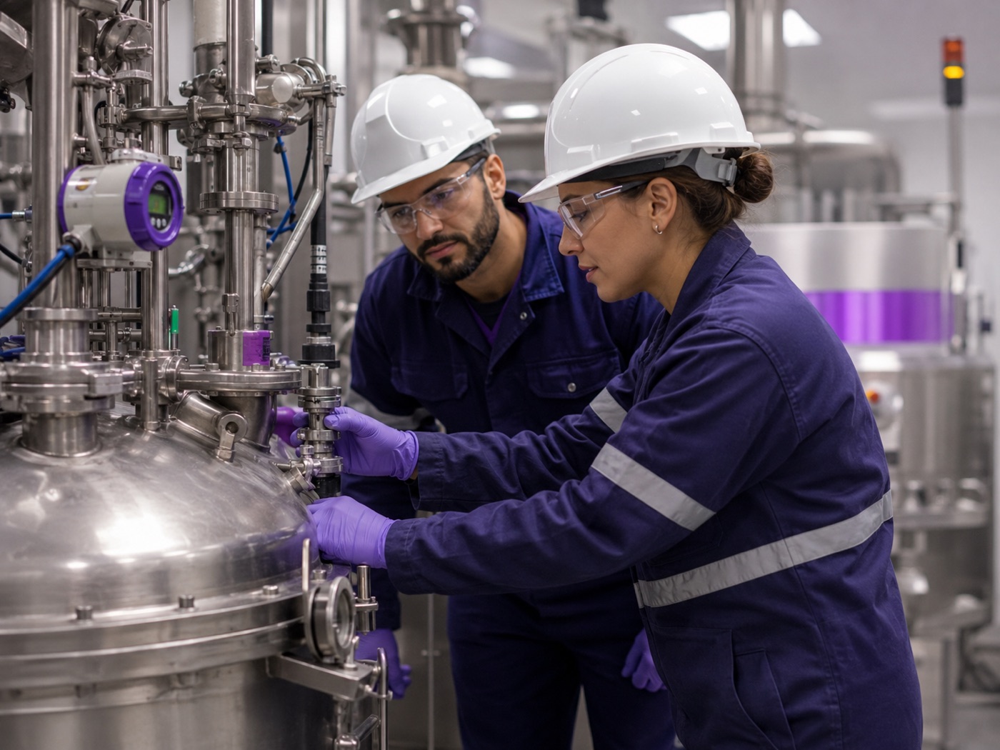 QRC engineers working on regulated equipment