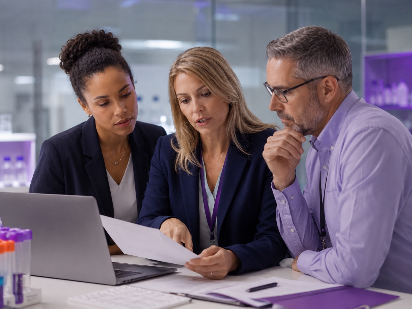 QRC consultants reviewing quality and compliance documentation