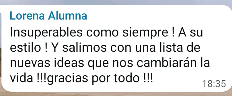 Mensaje de una alumna de Impulso IA