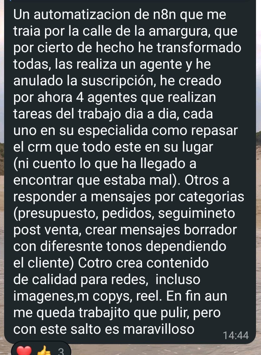 Captura de un testimonio real sobre Misión Agente Cero