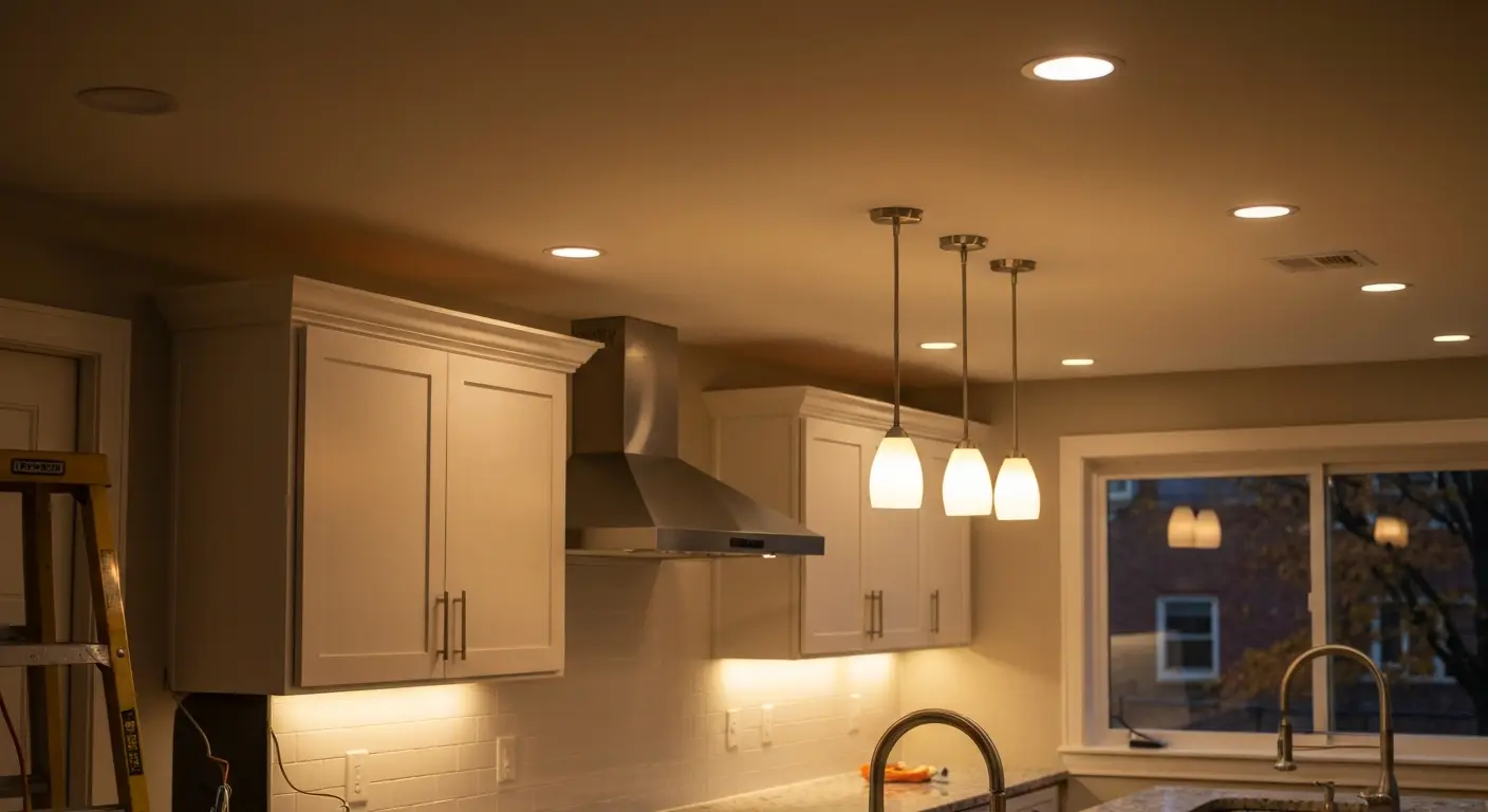 Residential LED lighting installation