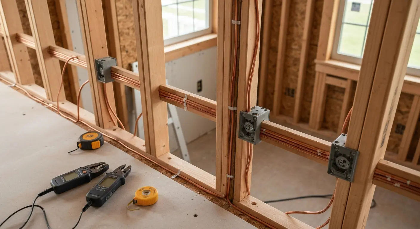 Wiring installation in home addition