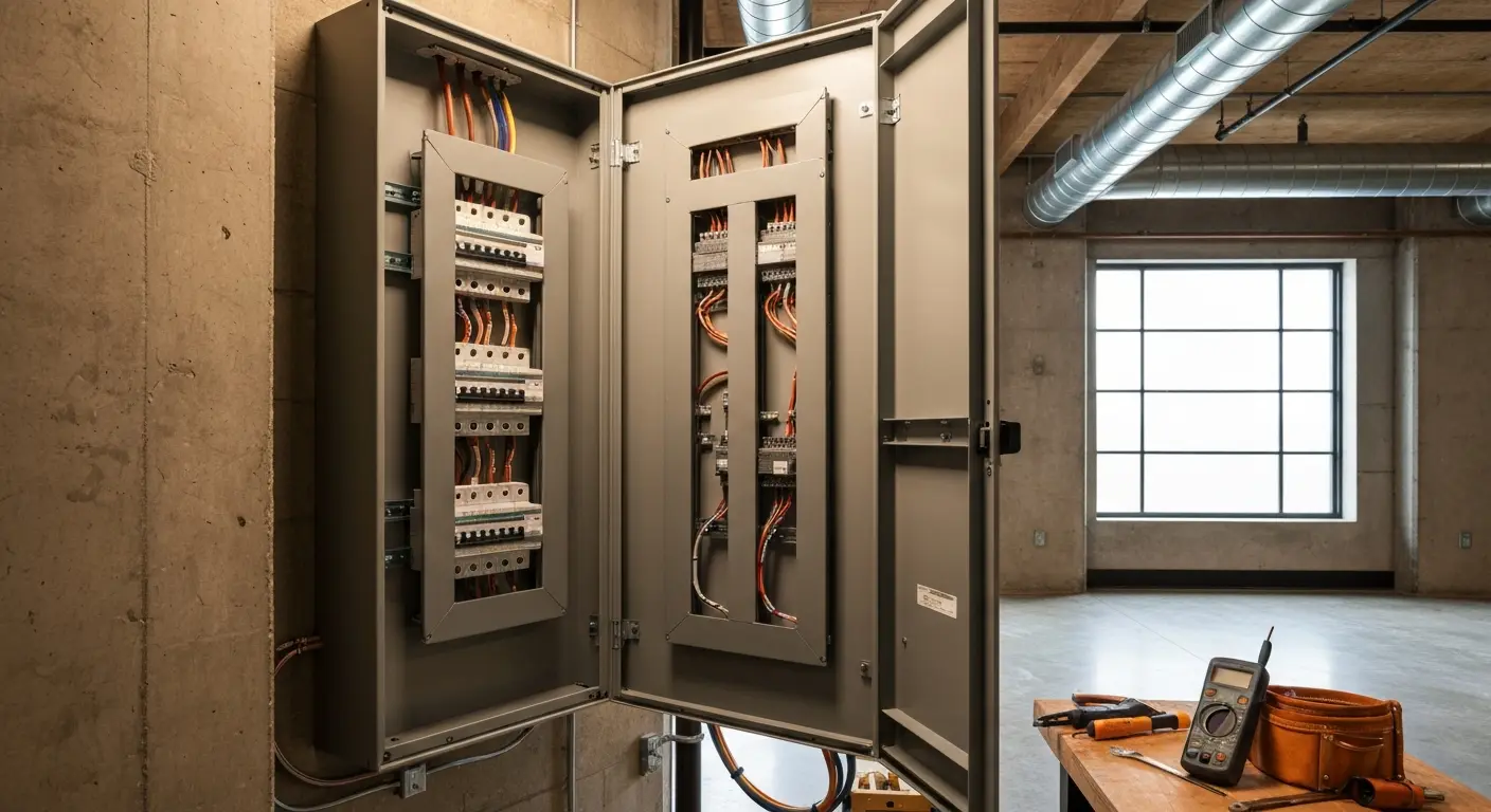 Commercial electrical panel upgrade