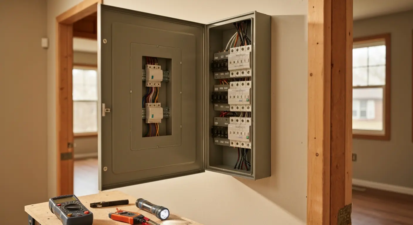 Residential electrical panel upgrade