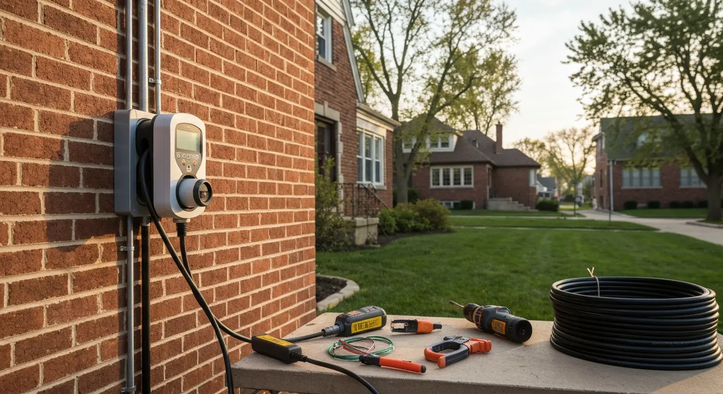 EV charger installation in Chicagoland