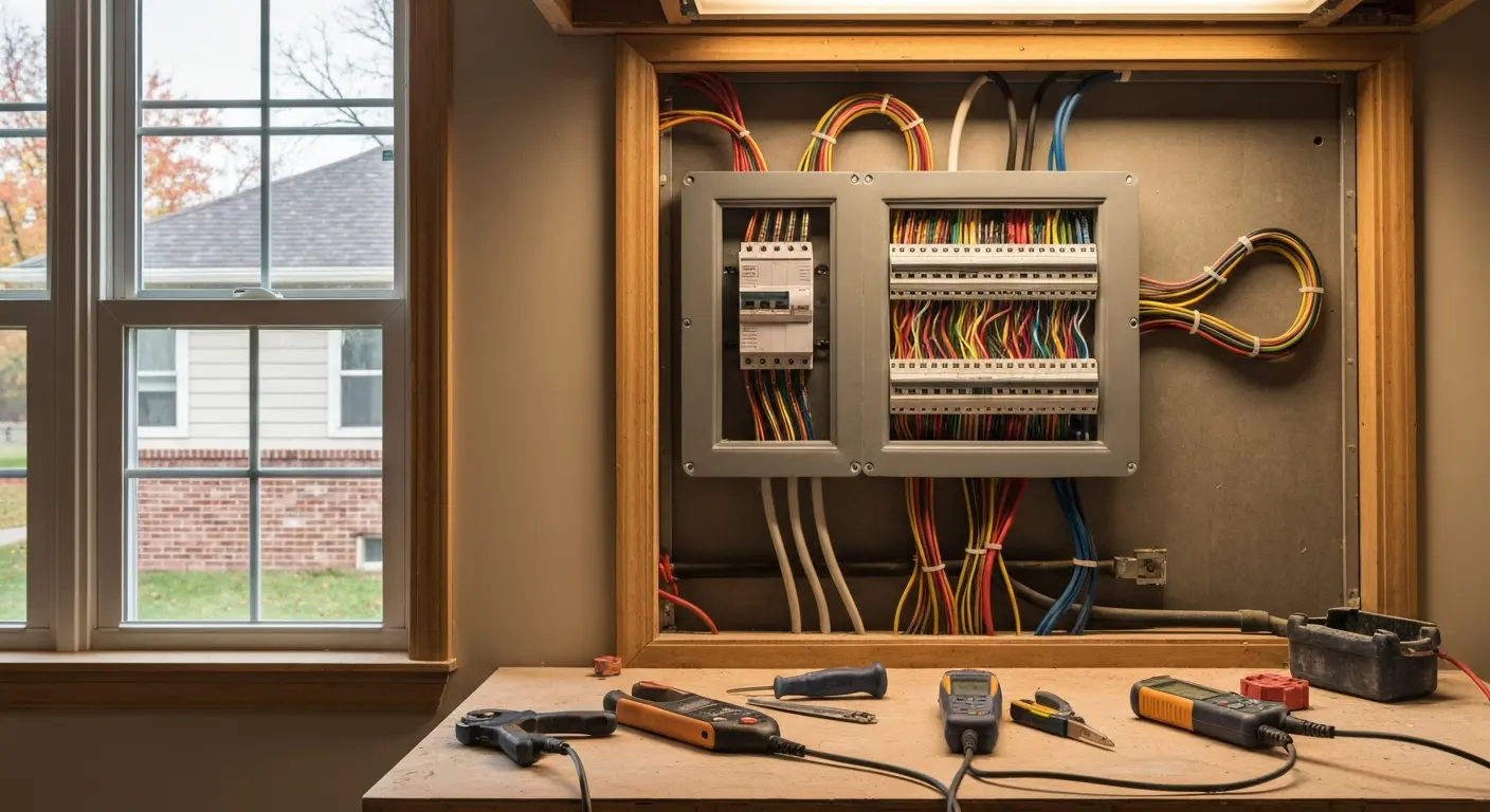 Modern electrical wiring installation