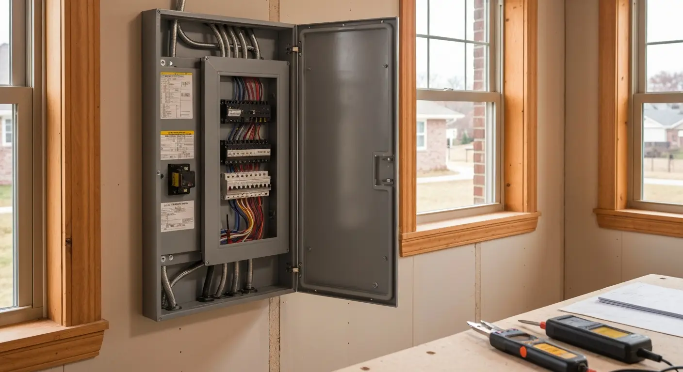 Electrical panel upgrade installation in Rosemont