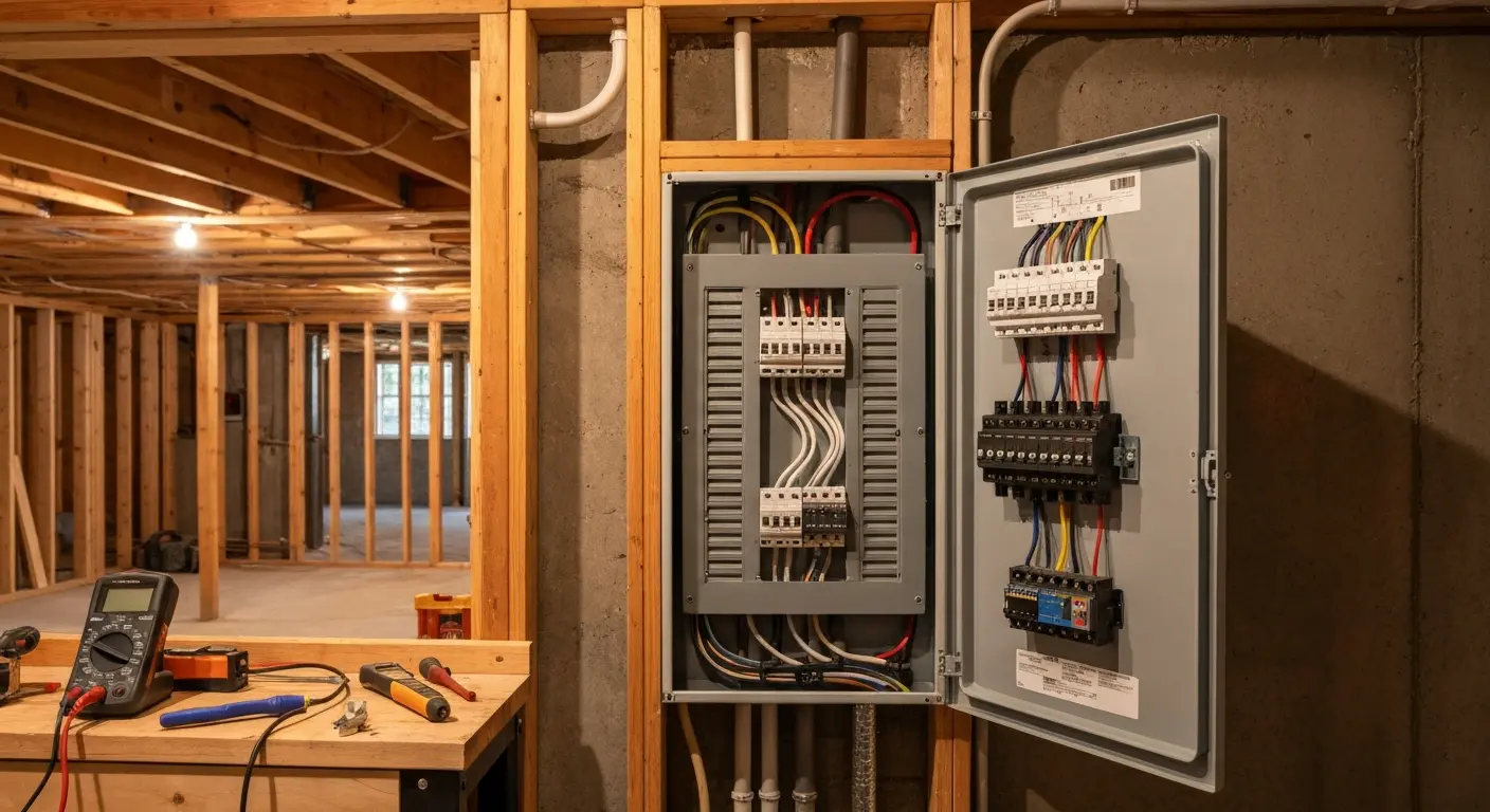 Electrical panel upgrade and load balancing