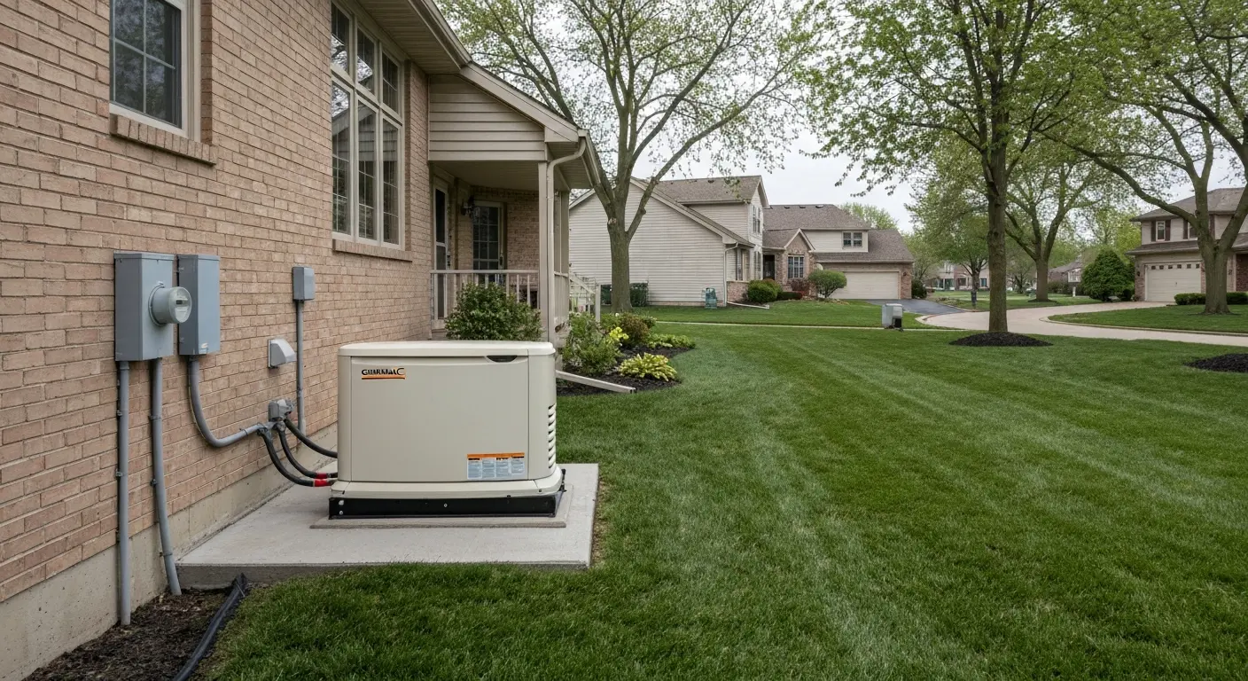 Standby generator installation