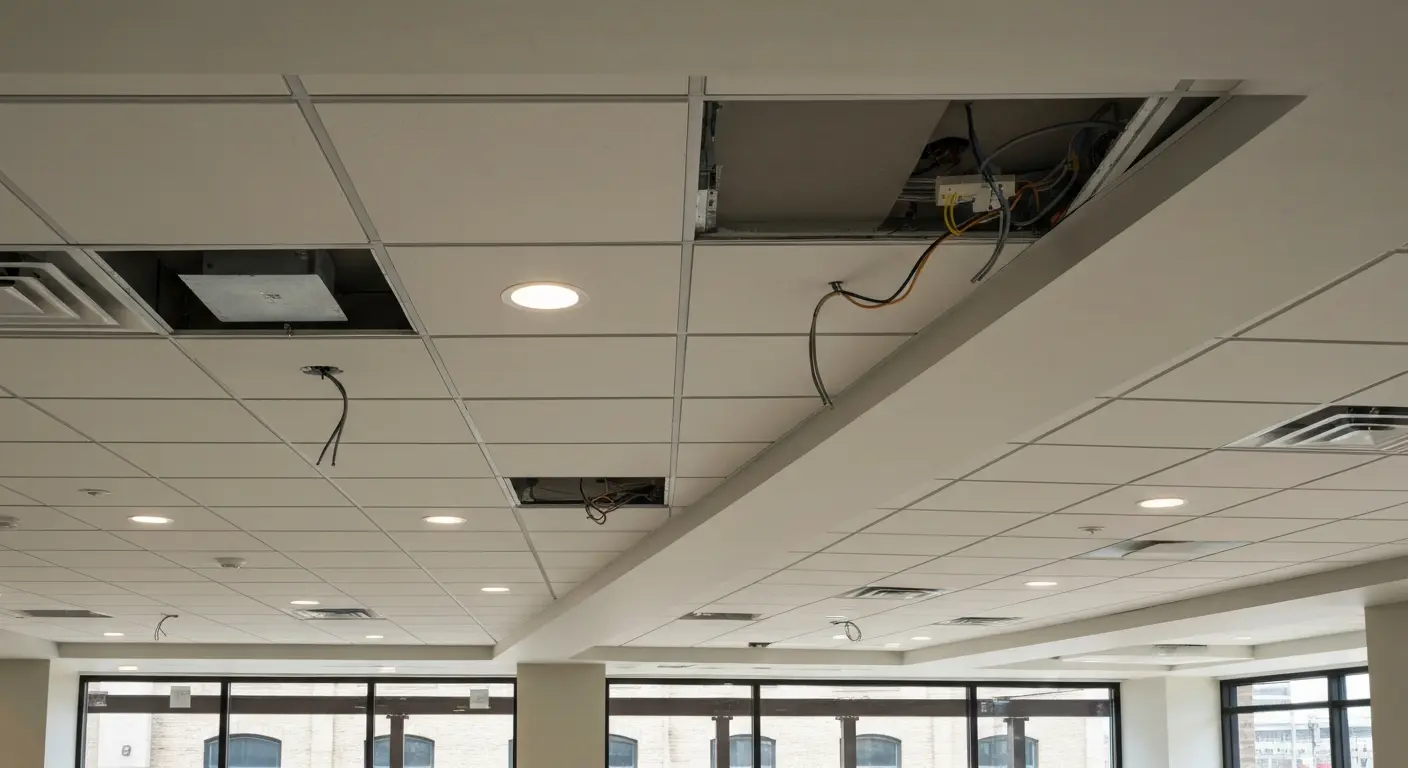 Commercial LED lighting installation