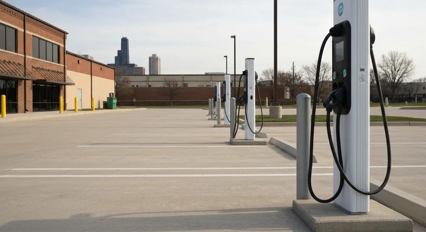 Commercial EV charging station