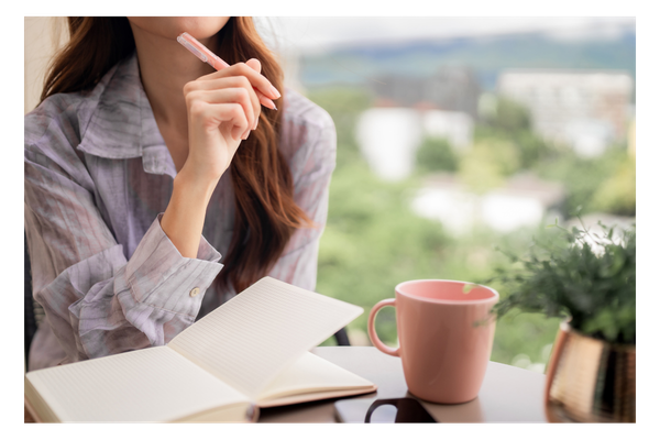 Basket of fresh lavender flowers in a garden, representing calm, slow living, and nature-inspired retreat atmosphere