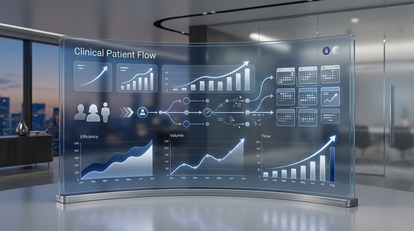 Dashboard de optimización de clínicas y flujo de pacientes