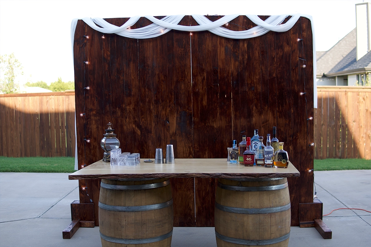Rustic Wood Photo Wall