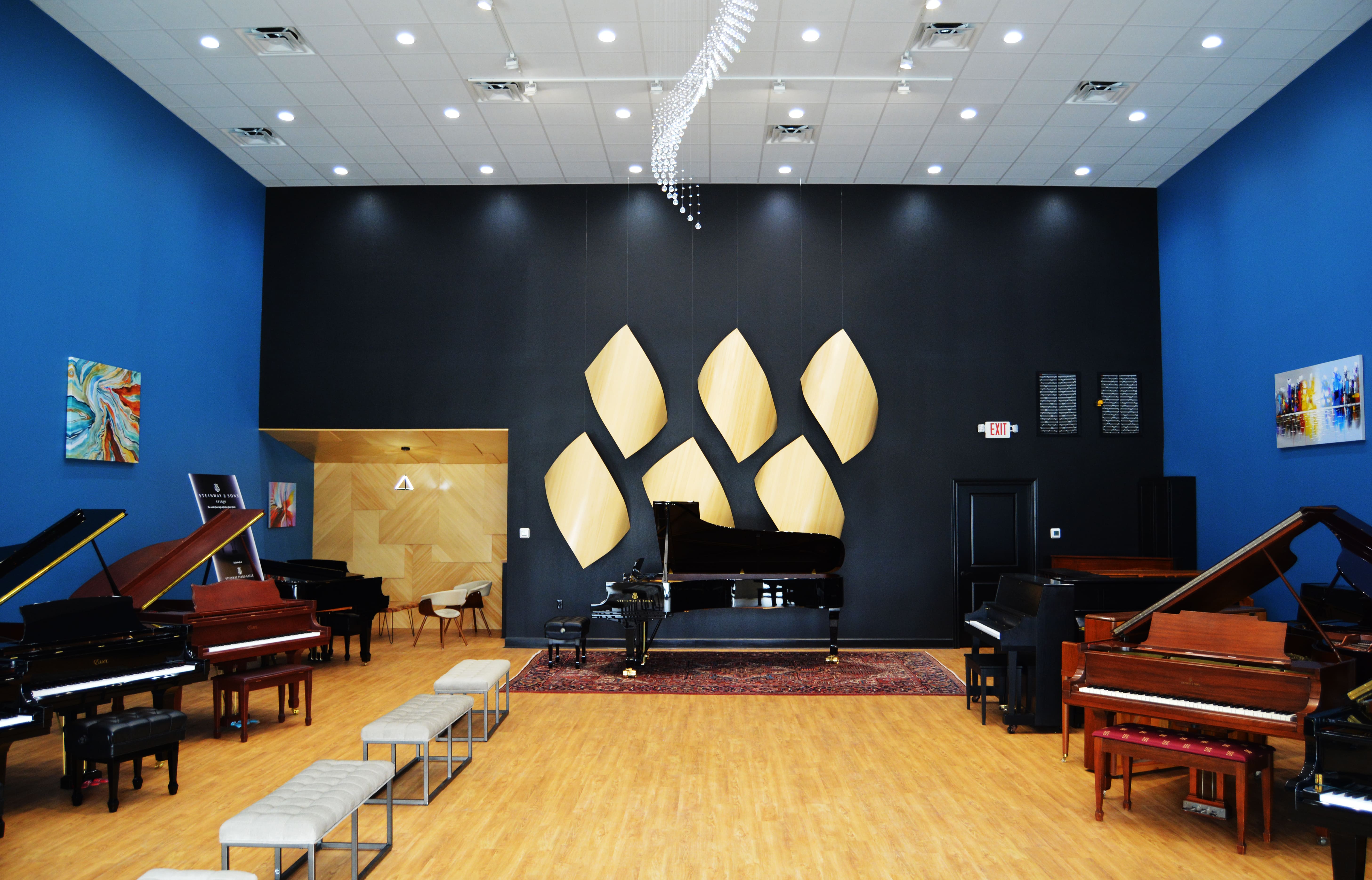 Premium piano gallery showroom