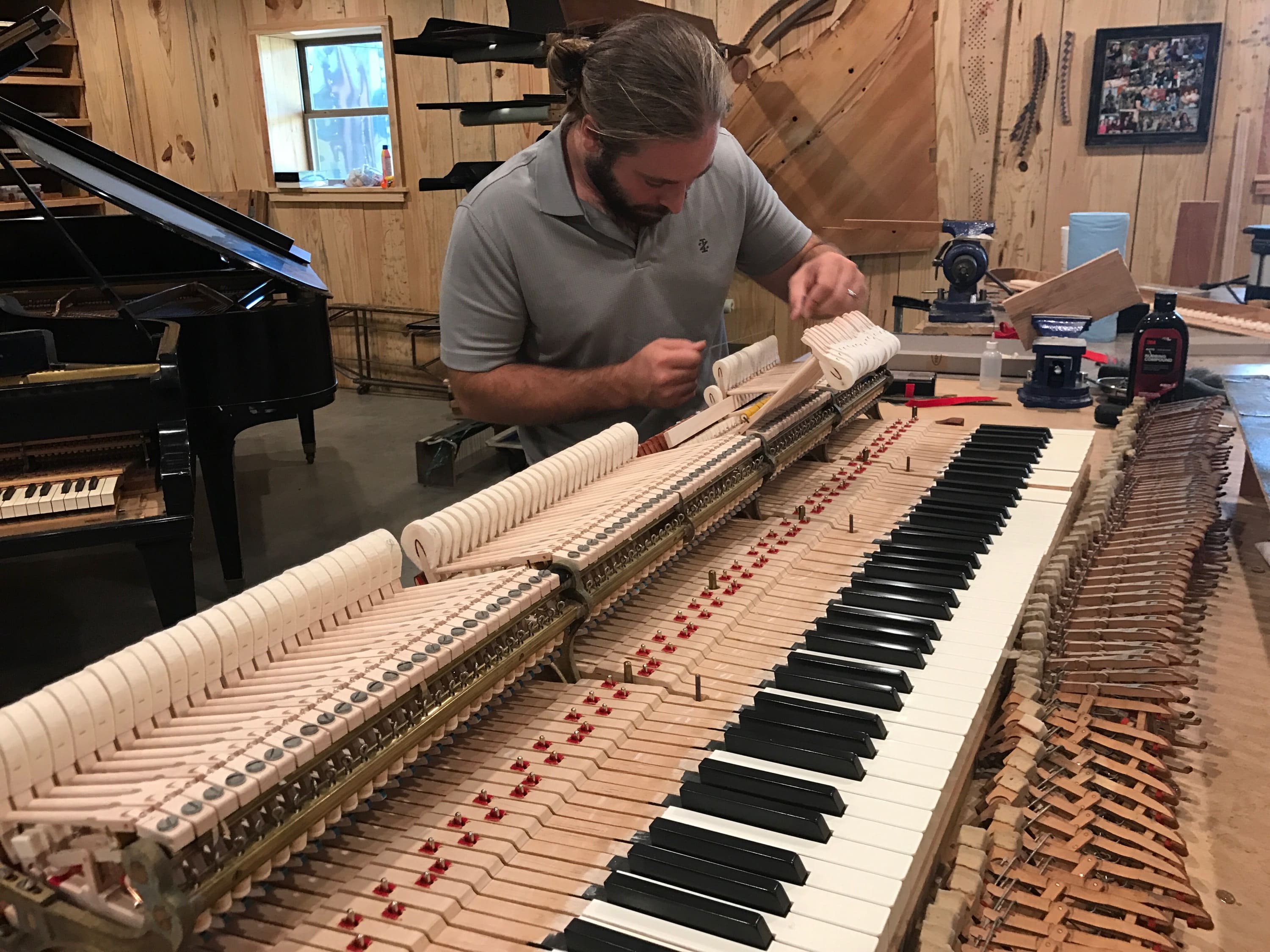Piano repair workshop