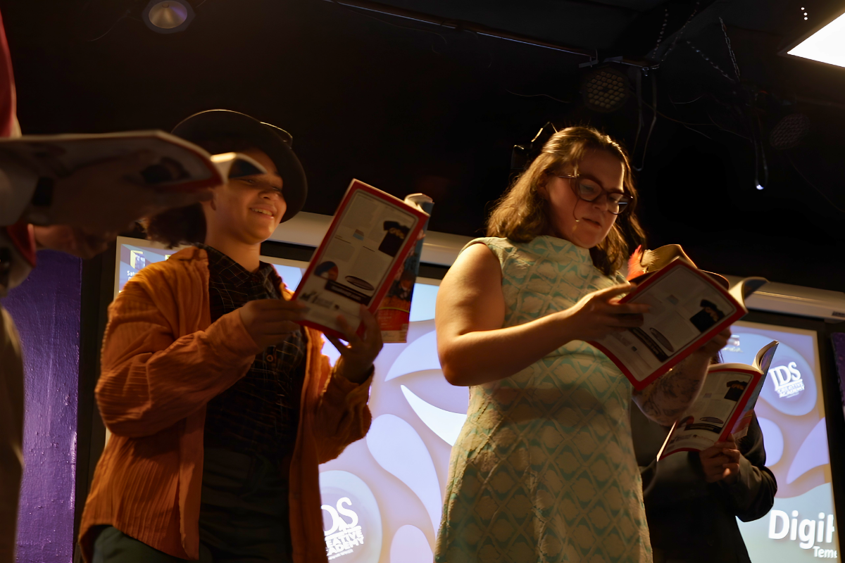 Students practicing acting exercises, improvisation, and performance skills at JDS Creative Academy