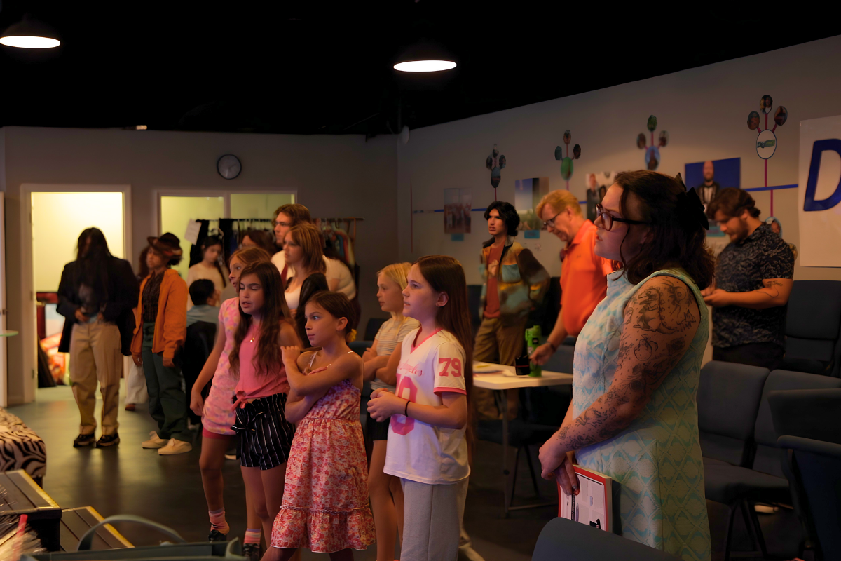 Students practicing acting exercises, improvisation, and performance skills at JDS Creative Academy