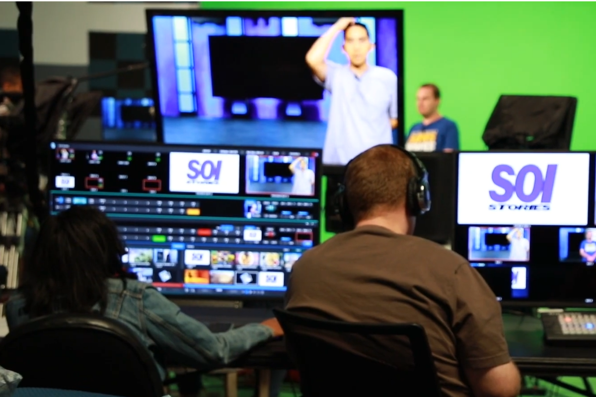 Behind the scenes, the production team is filming the Spirit of Innovation Arts Across America television show, showcasing creative storytelling and community impact Behind the scenes, the production team is filming the Spirit of Innovation Arts Across America television show, showcasing creative storytelling and community impact