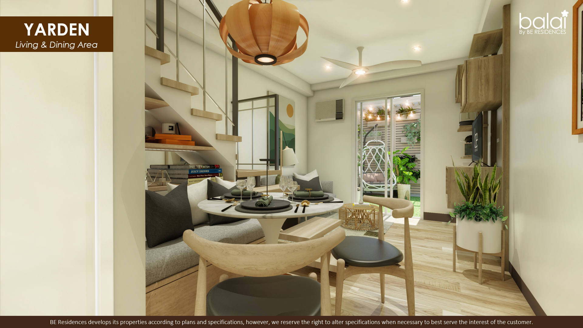 Balai Punta Engaño Yarden Unit Living Area — Condo for Sale Mactan Cebu