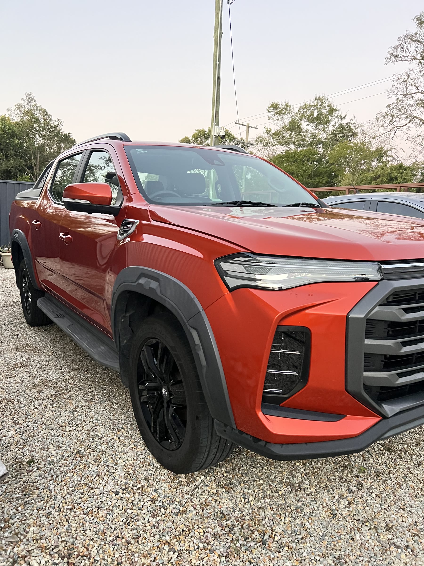 Ute front after an exterior detail