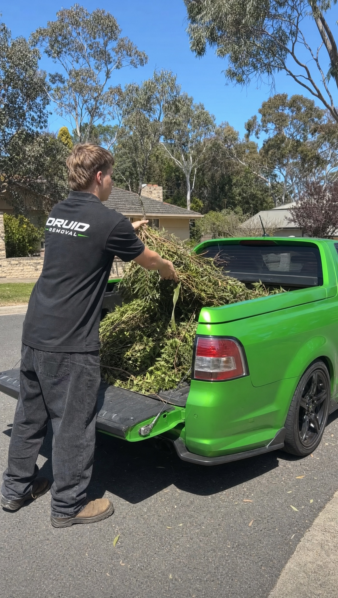Green waste loaded by Druid Removal