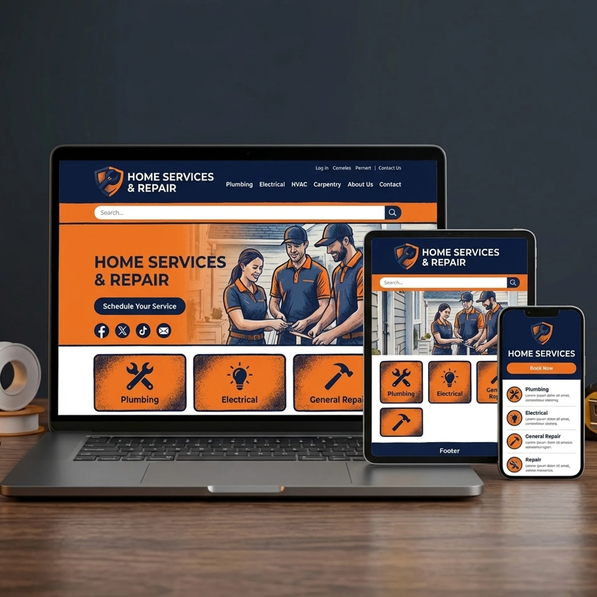 Tradie website
