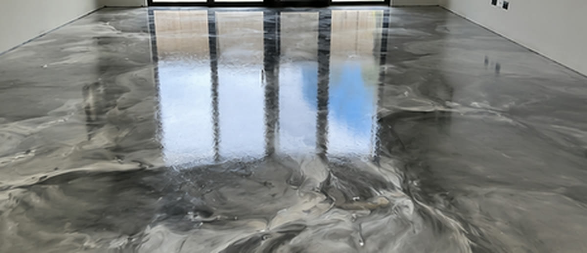 Metallic epoxy floor by Accredited Epoxy Flooring