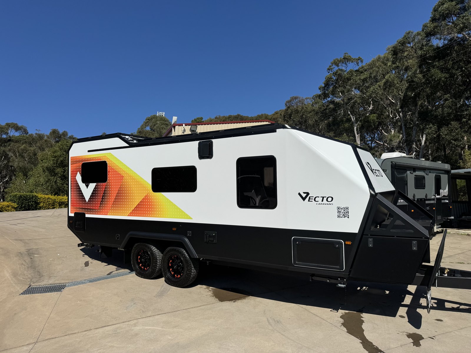 Vecto caravan after a full exterior detail