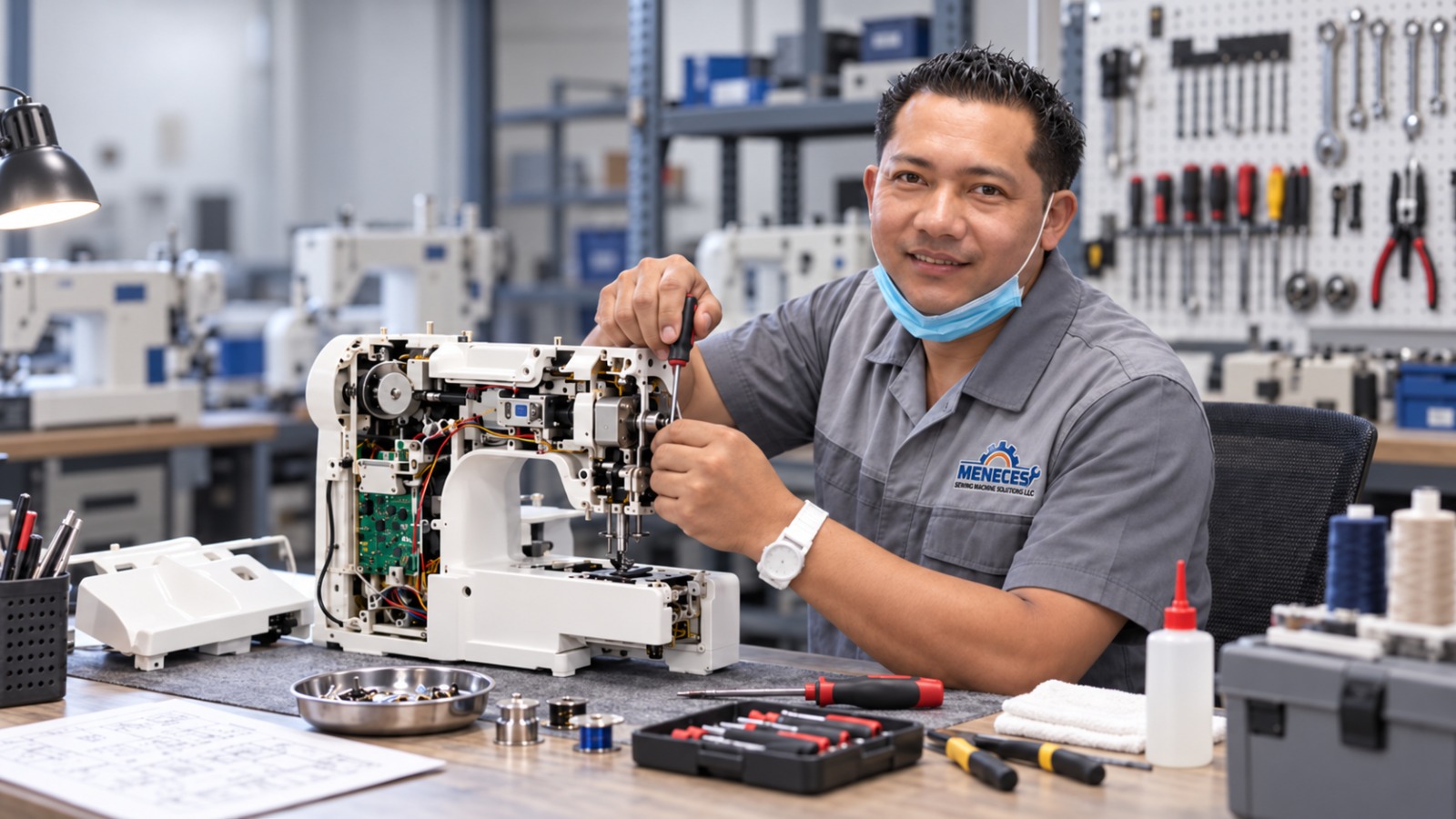 Meneces industrial sewing machine repair service