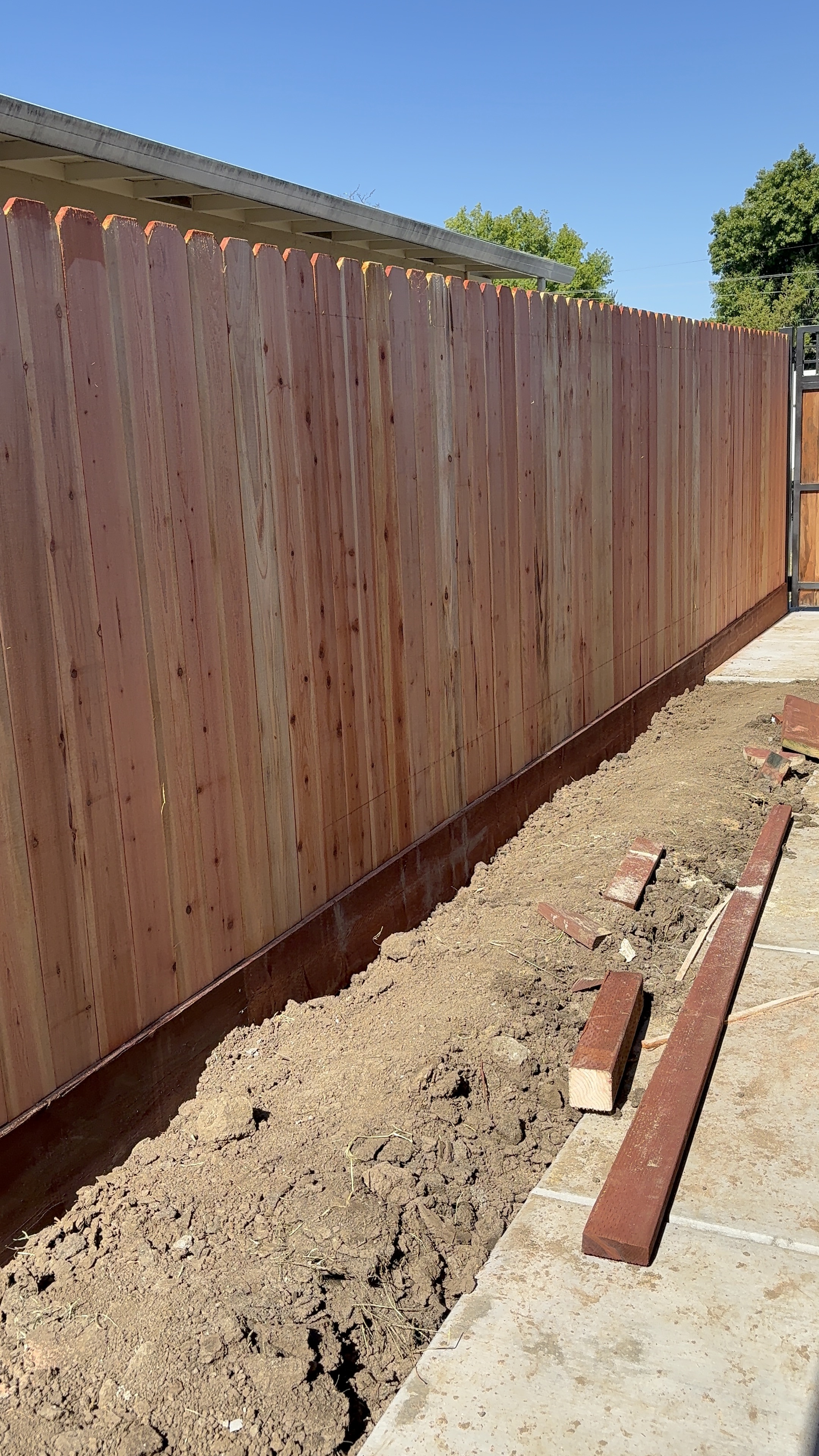 Cedar fence installation after ⏤ Vacaville CA Cedar fence installation after ⏤ Vacaville CA