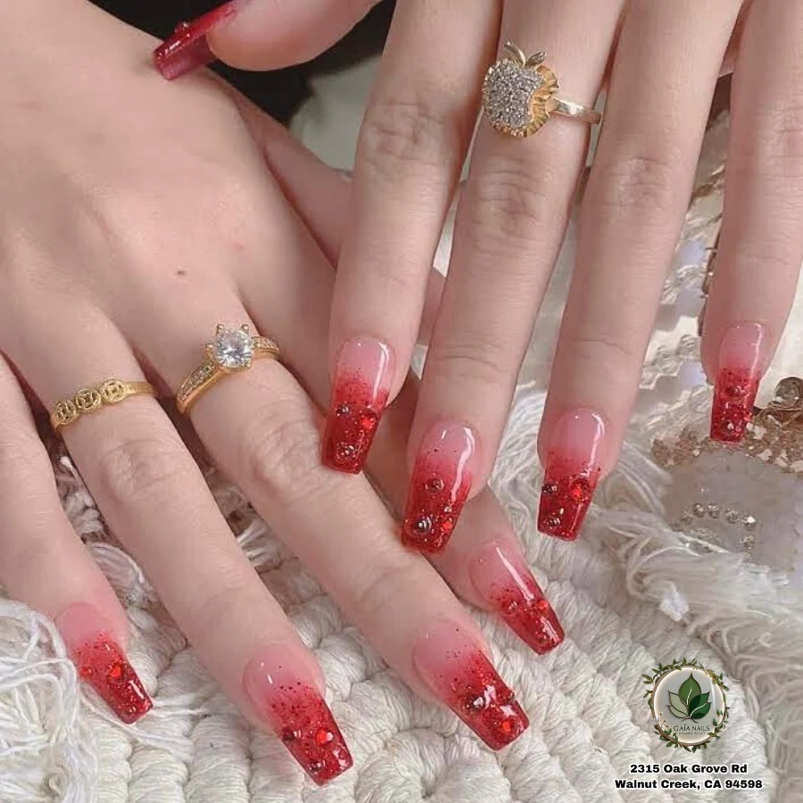 LED-cured gel polish manicure Walnut Creek CA