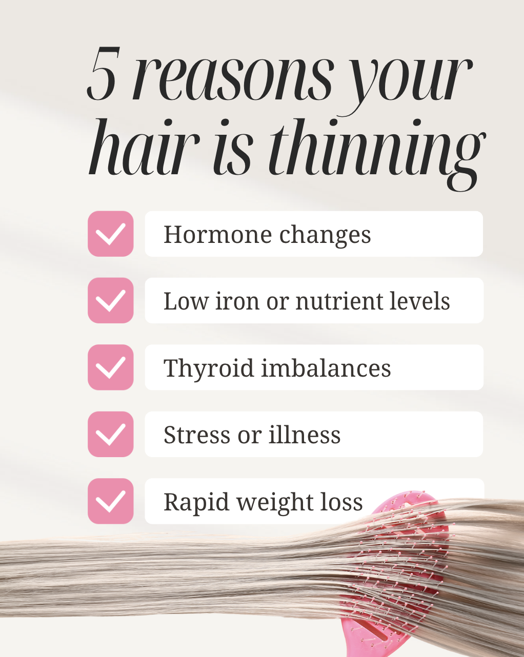 reasons your hair is thinning