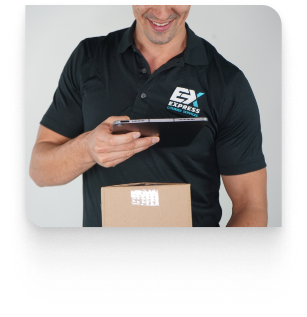 checking the parcel in the system | Express Courier Services