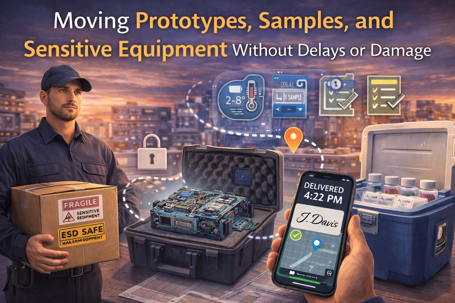 Moving Prototypes, Samples, and Sensitive Equipment Without Delays or Damage