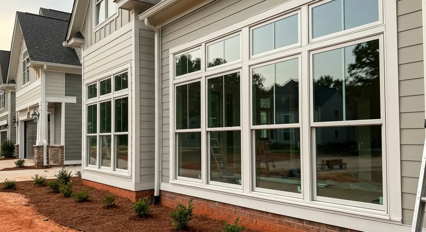 New construction window installation