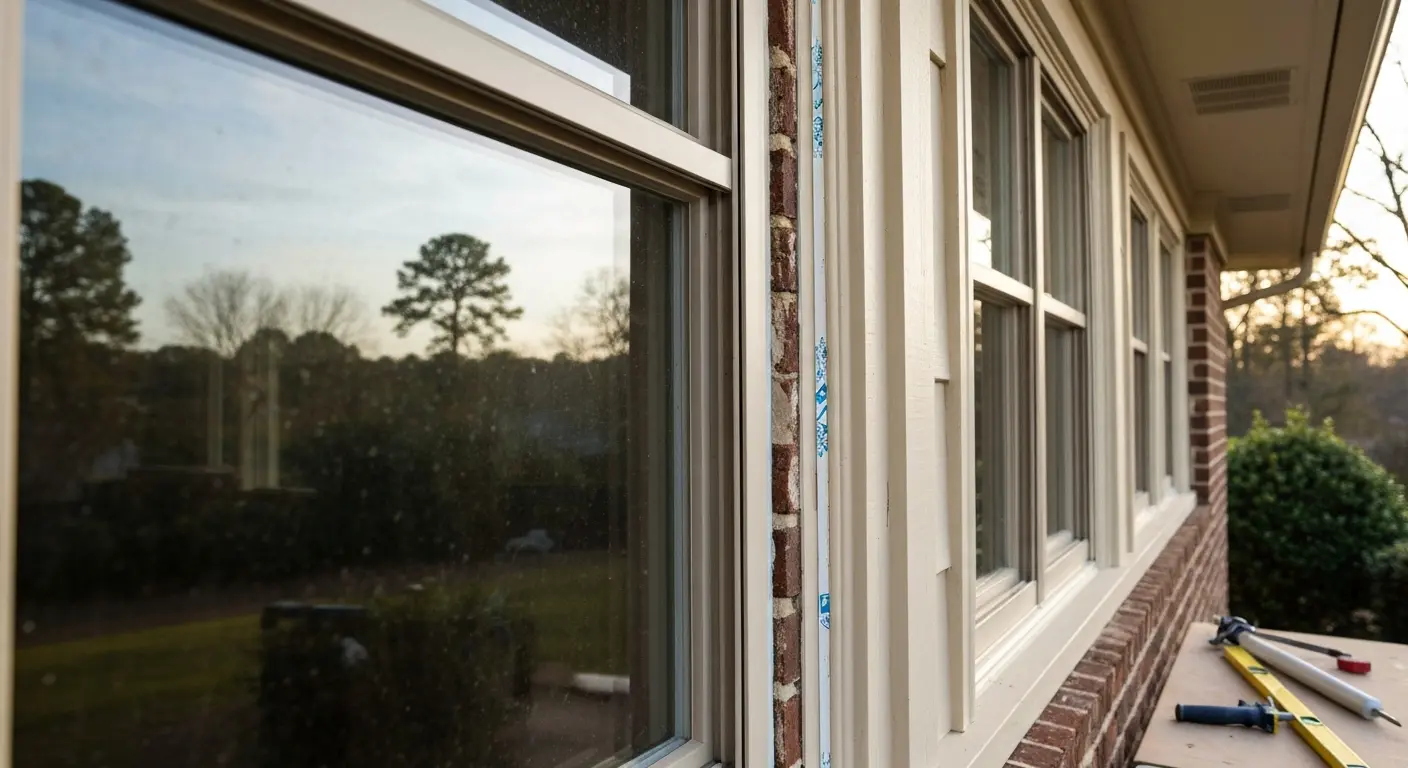 Storm window installation