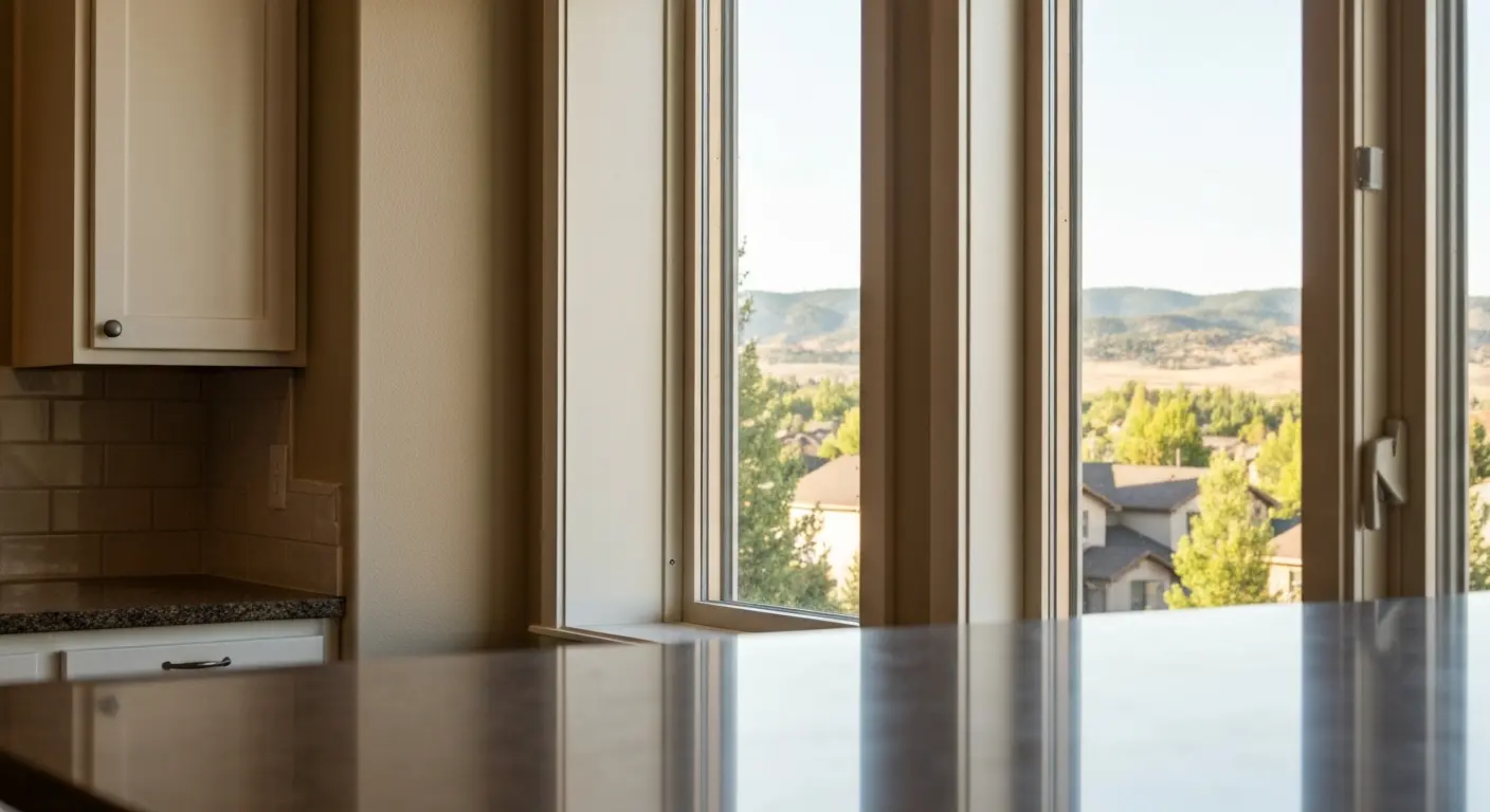 Casement window in modern kitchen