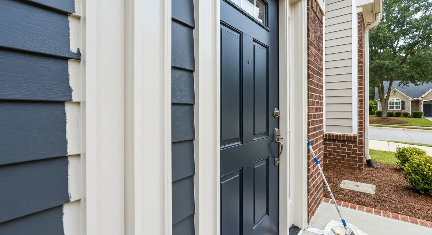 Door and trim painting
