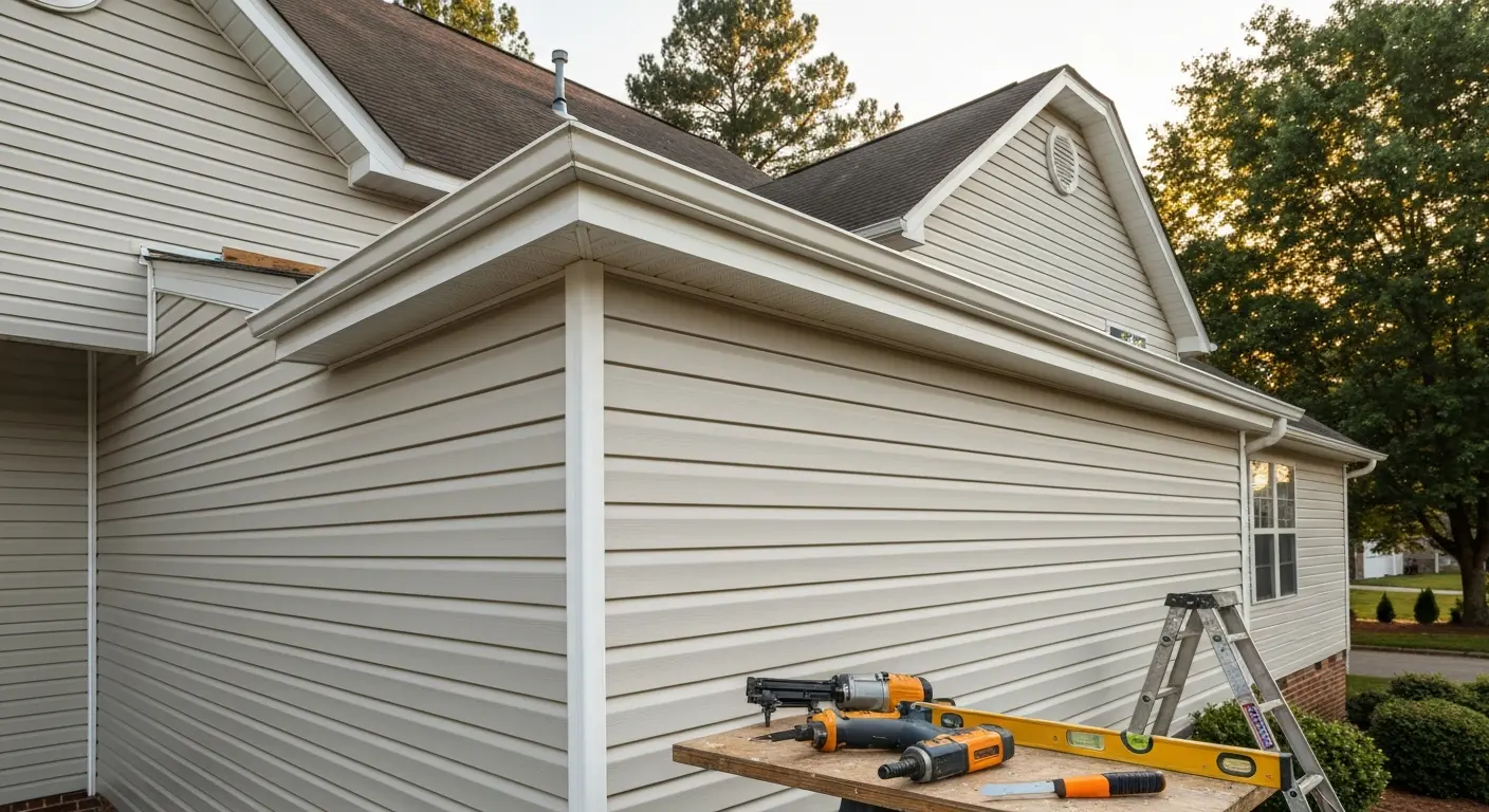Vinyl siding installation