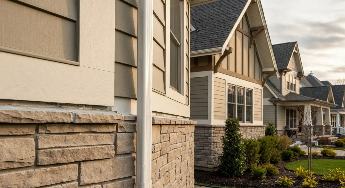Siding installation on Craftsman home