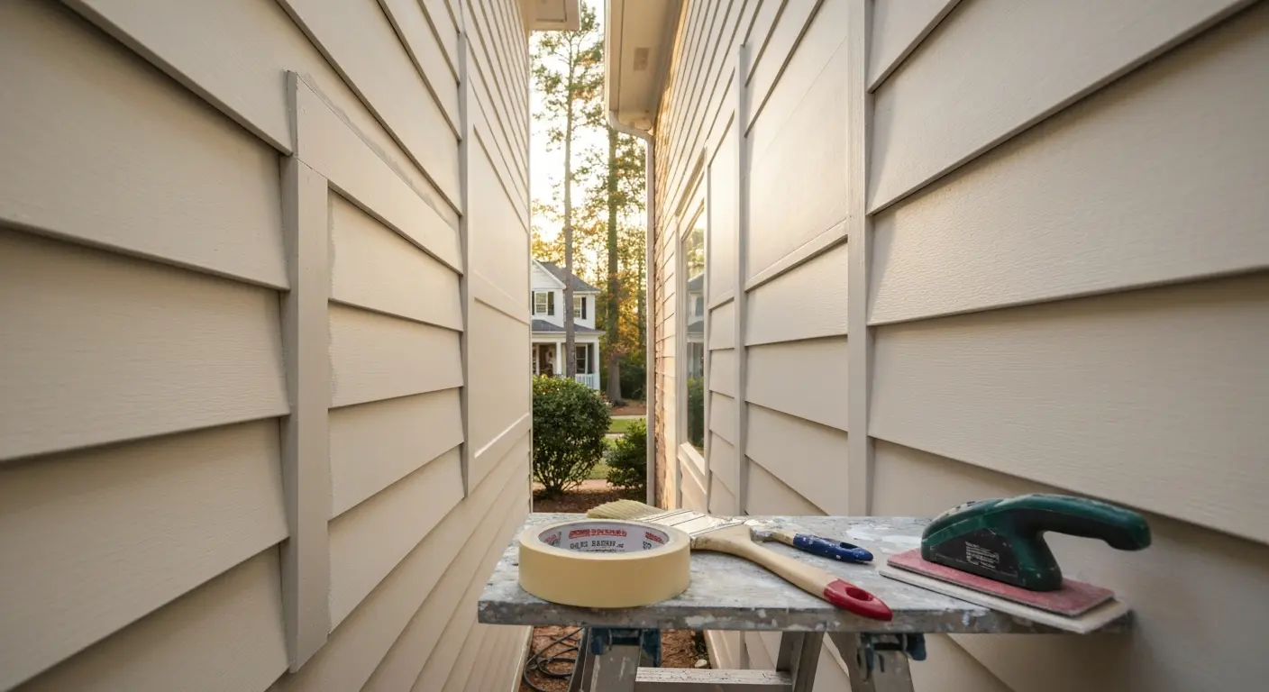 Fiber cement siding repair