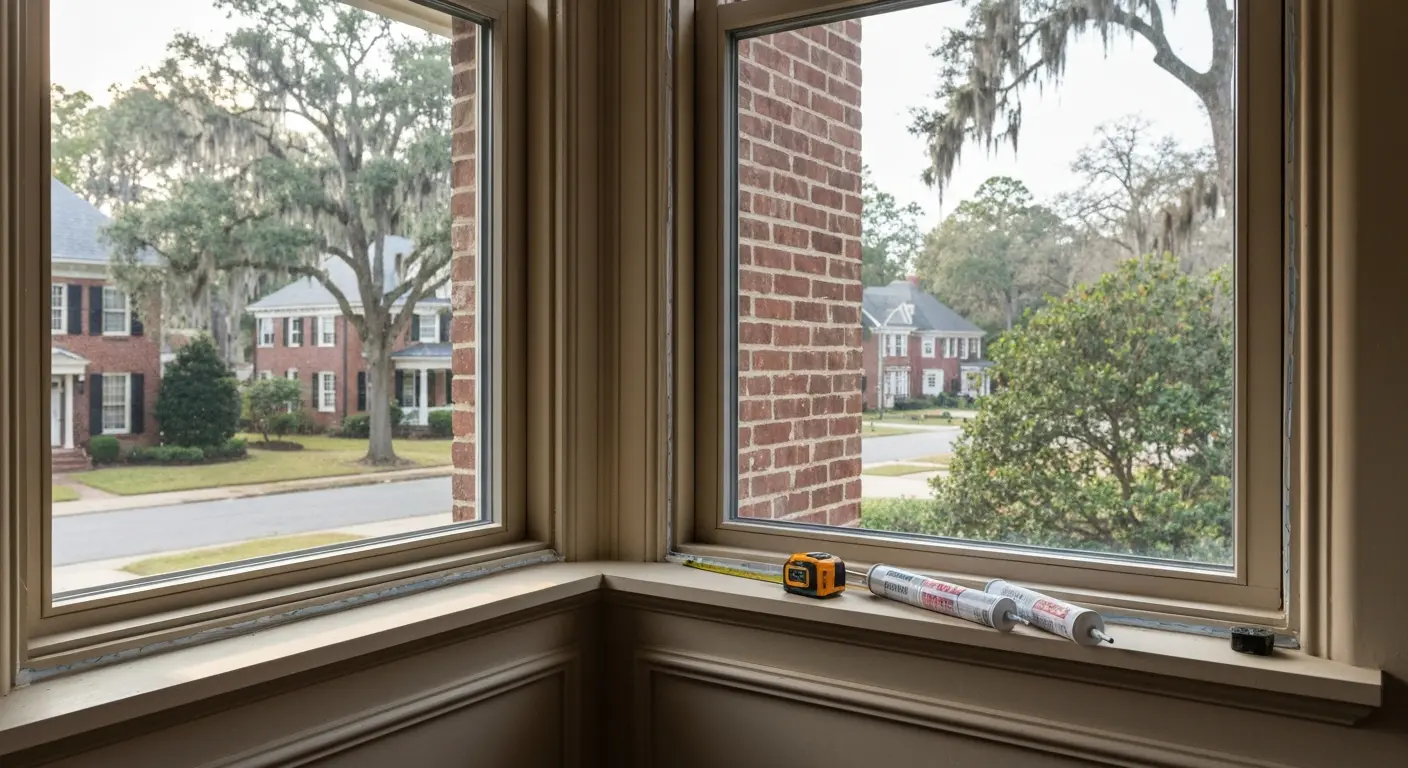 Double-hung window installation