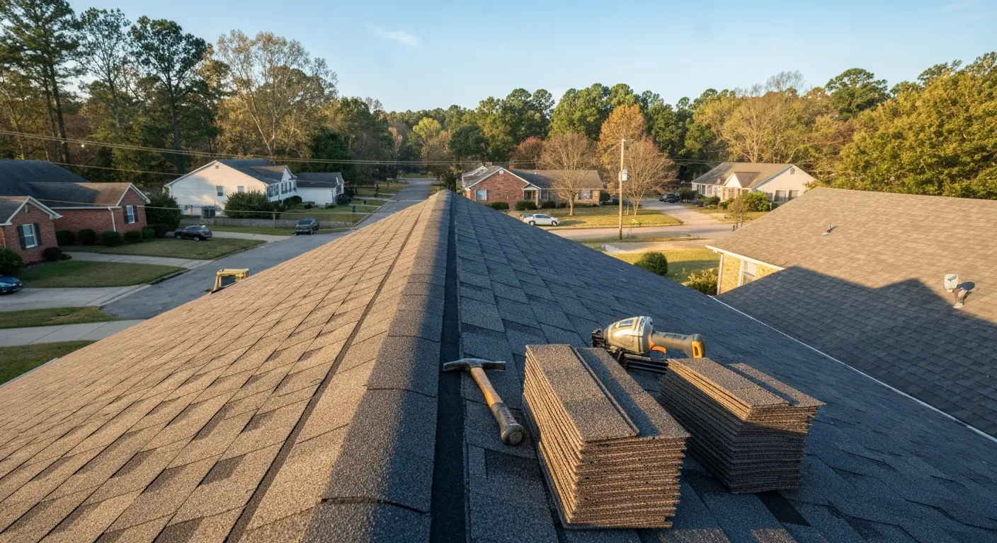 Roof leak repair in Whitlock Estates, Marietta
