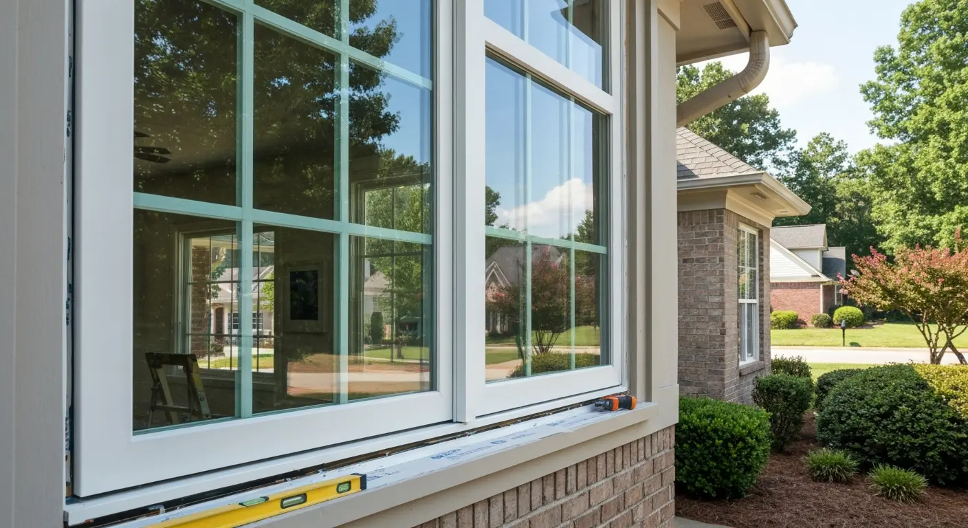 Norcross neighborhood street with completed window replacement