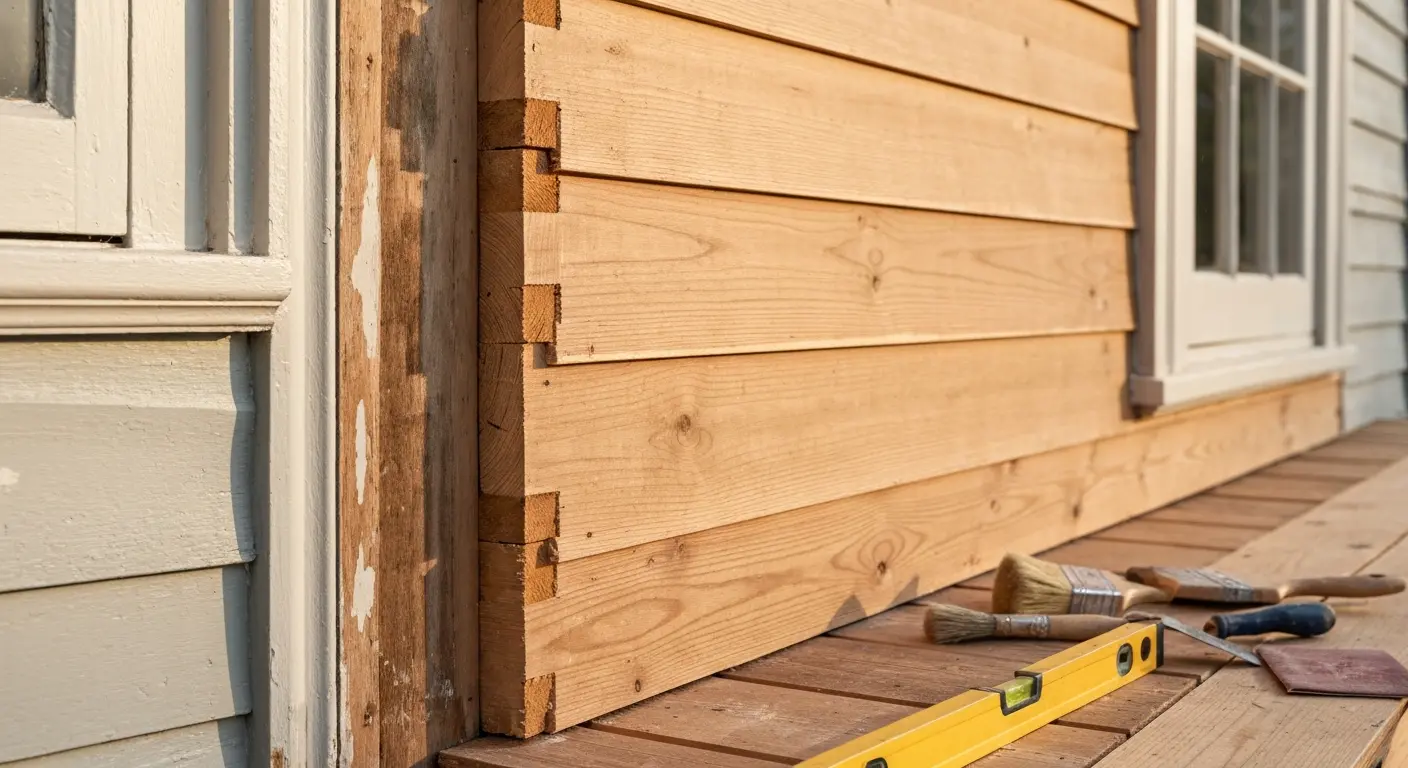 Wood siding repair